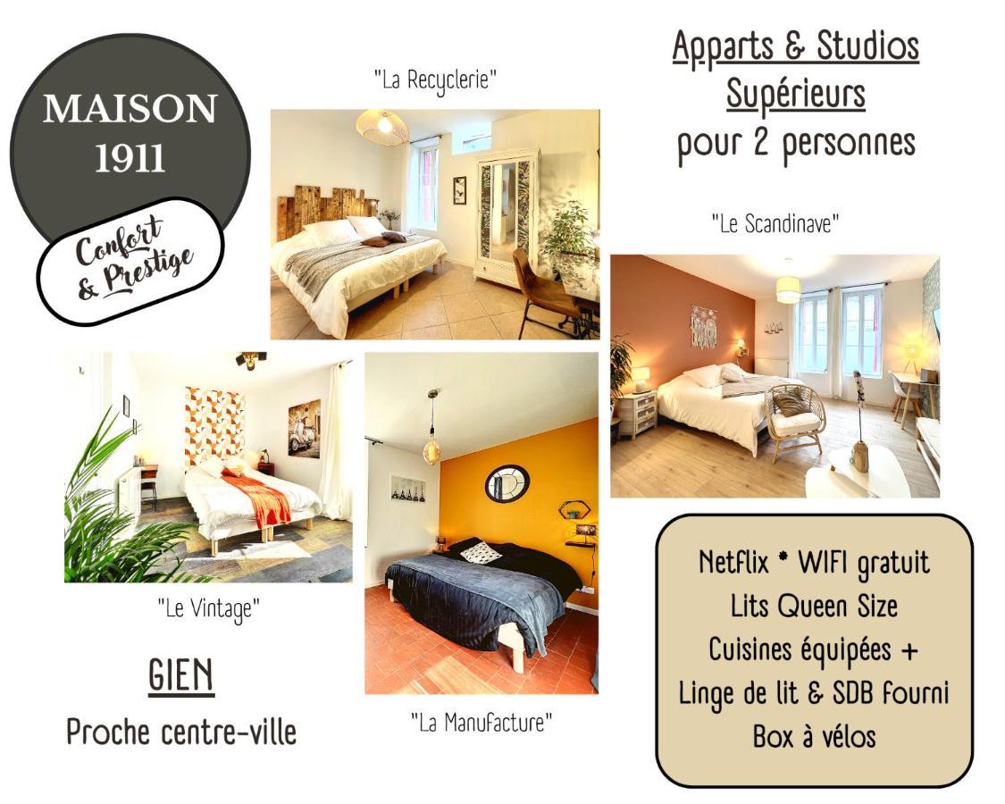 Studio La Recyclerie - Maison 1911 - Confort & Prestige Gien Luaran gambar
